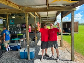 May be an image of skeet shooting and text