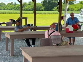 May be an image of skeet shooting